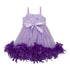 Girls Lavender Feather Rosette Sophia Flower Girl Dress 12M-7 - SophiasStyle.com